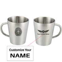 Thumbnail for Aviation Finger Print Designed Stainless Steel Coffee Mugs