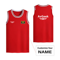 Thumbnail for Avgeek Designed Basketball Style Sports Tank Tops