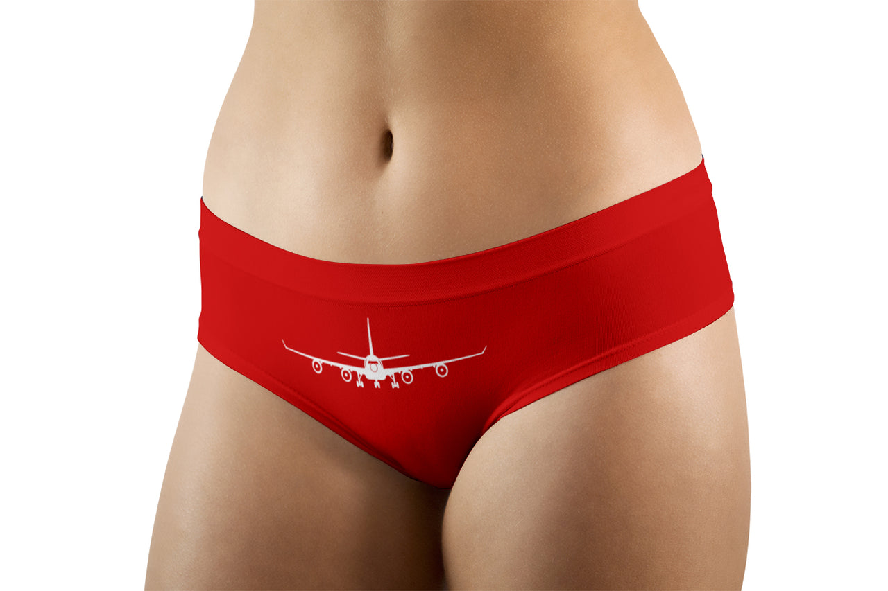 Airbus A340 Silhouette Designed Women Panties & Shorts