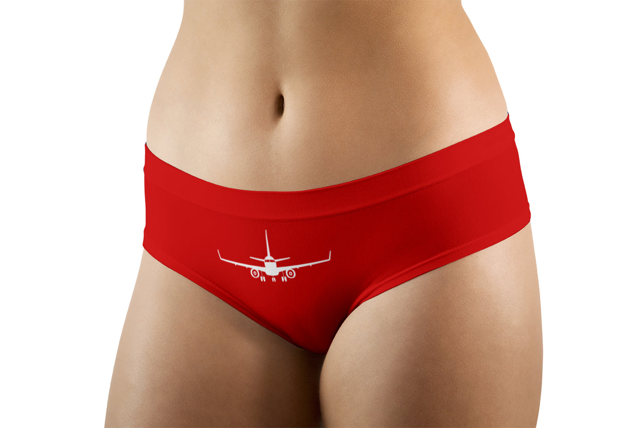 Embraer E-190 Silhouette Plane Designed Women Panties & Shorts