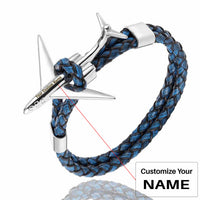 Thumbnail for Super Cool Airplane Designed Leather Bracelets