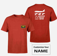 Thumbnail for Boeing 747 - Queen of the Skies (2) Designed Pocket T-Shirts