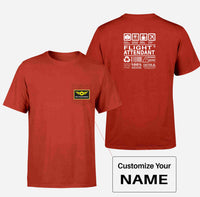 Thumbnail for Flight Attendant Label Designed Pocket T-Shirts