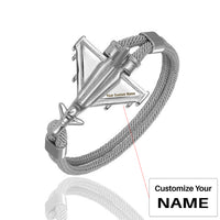 Thumbnail for Military Aircraft Designed Leather Rope Bracelets