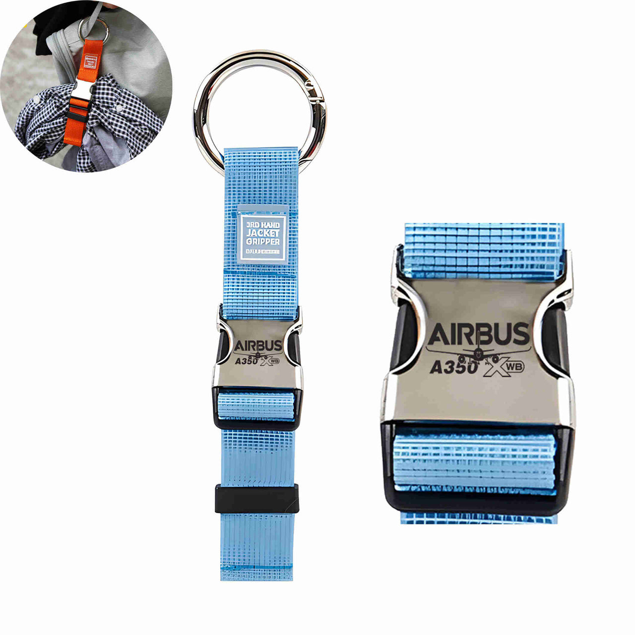 Amazing Airbus A350 XWB Designed Portable Luggage Strap Jacket Gripper