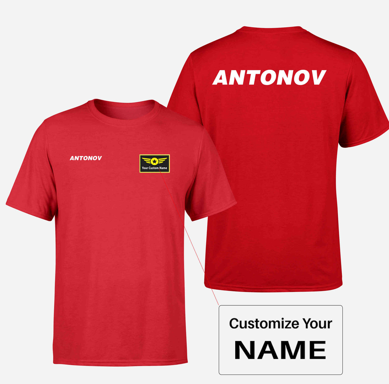 Antonov & Text Double-Side T-Shirts