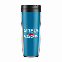 Thumbnail for Amazing Airbus A320neo Designed Plastic Travel Mugs