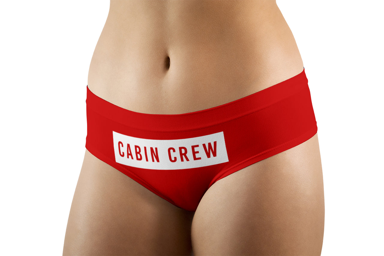 Cabin Crew Text  Designed Women Panties & Shorts