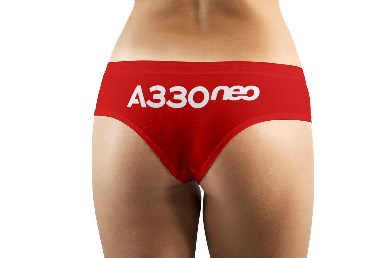 A330neo & Text  Designed Women Panties & Shorts