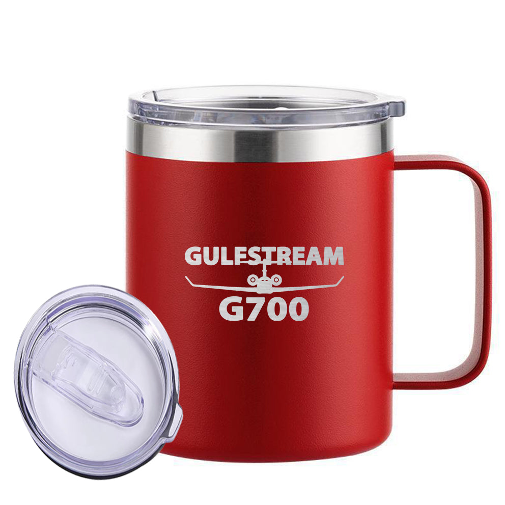 Amazing Gulfstream G700 Designed Stainless Steel Laser Engraved Mugs