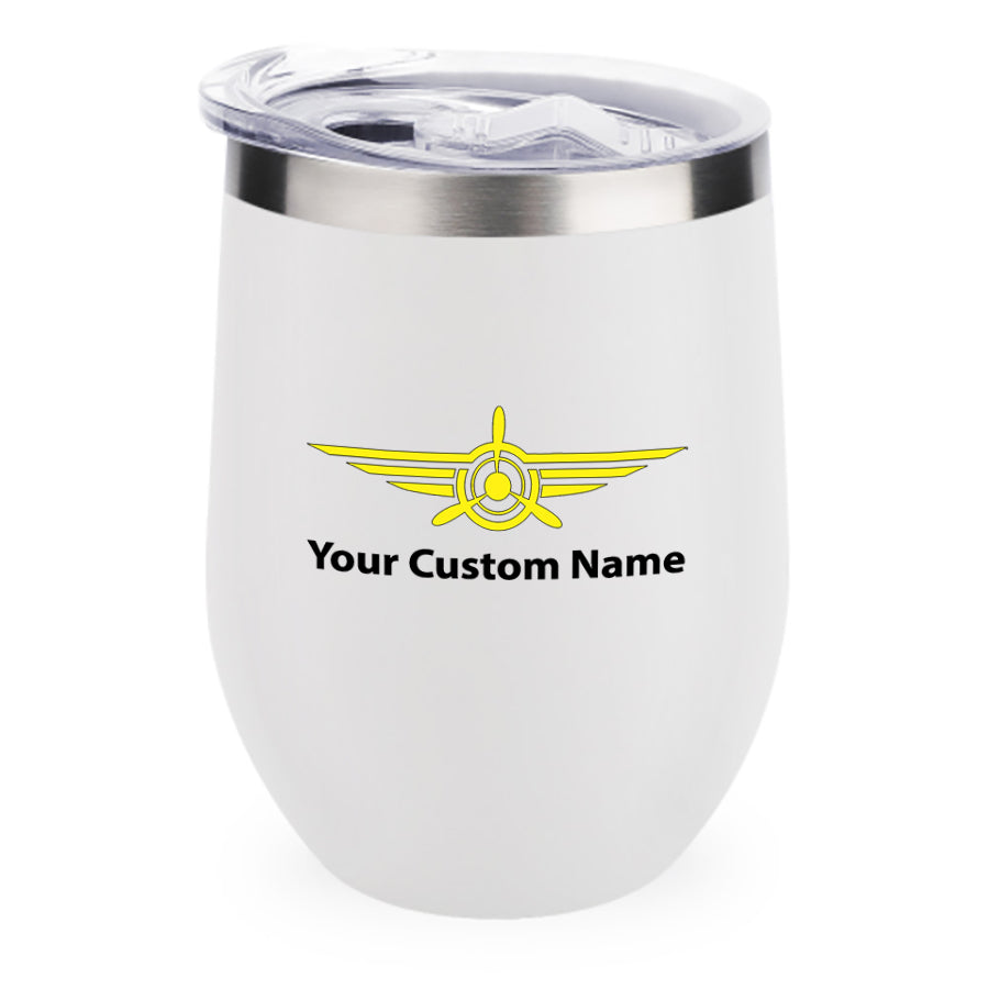 Custom Name (Badge 3) Designed 12oz Egg Cups