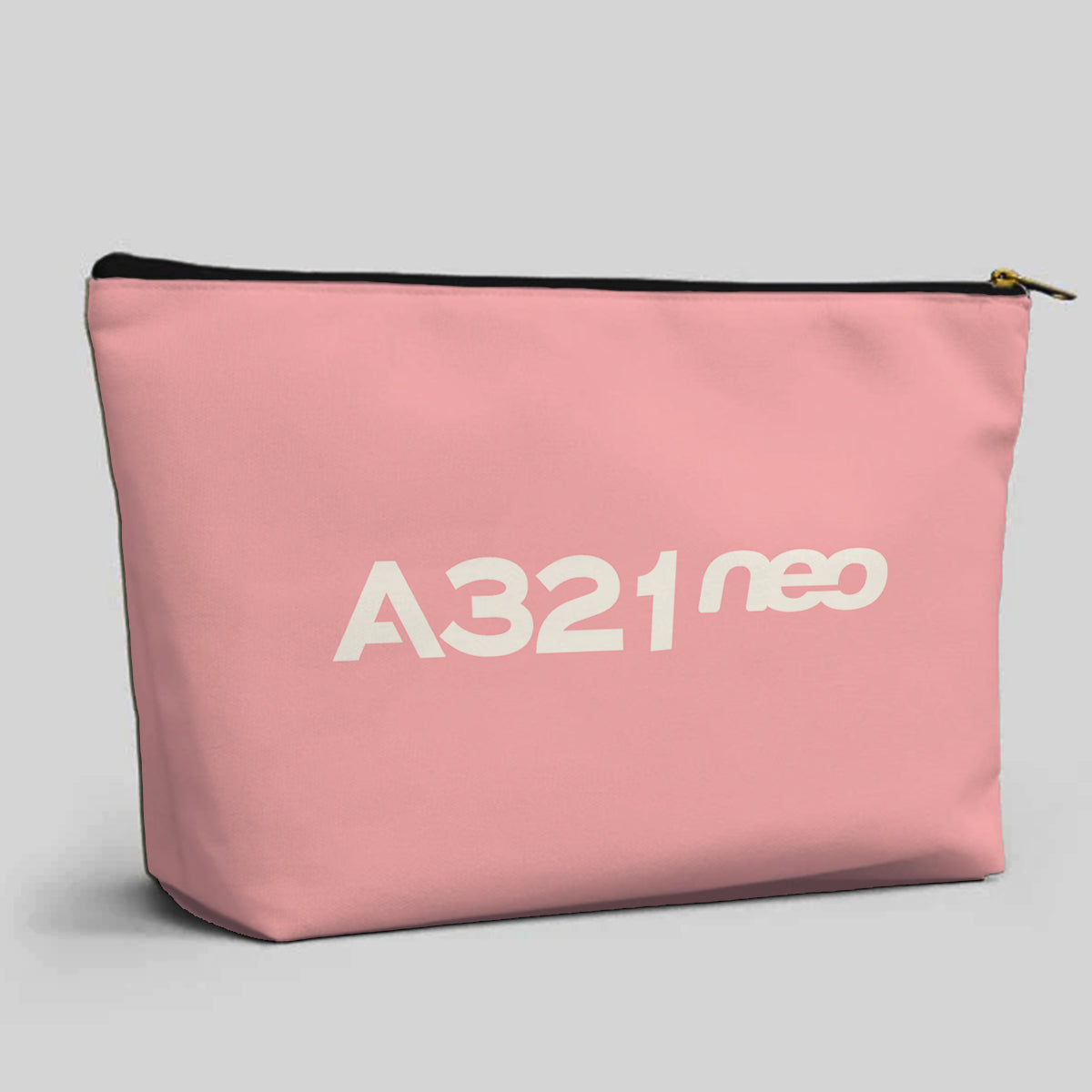 A321neo & Text Designed Zipper Pouch