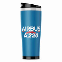 Thumbnail for Amazing Airbus A220 Designed Stainless Steel Travel Mugs