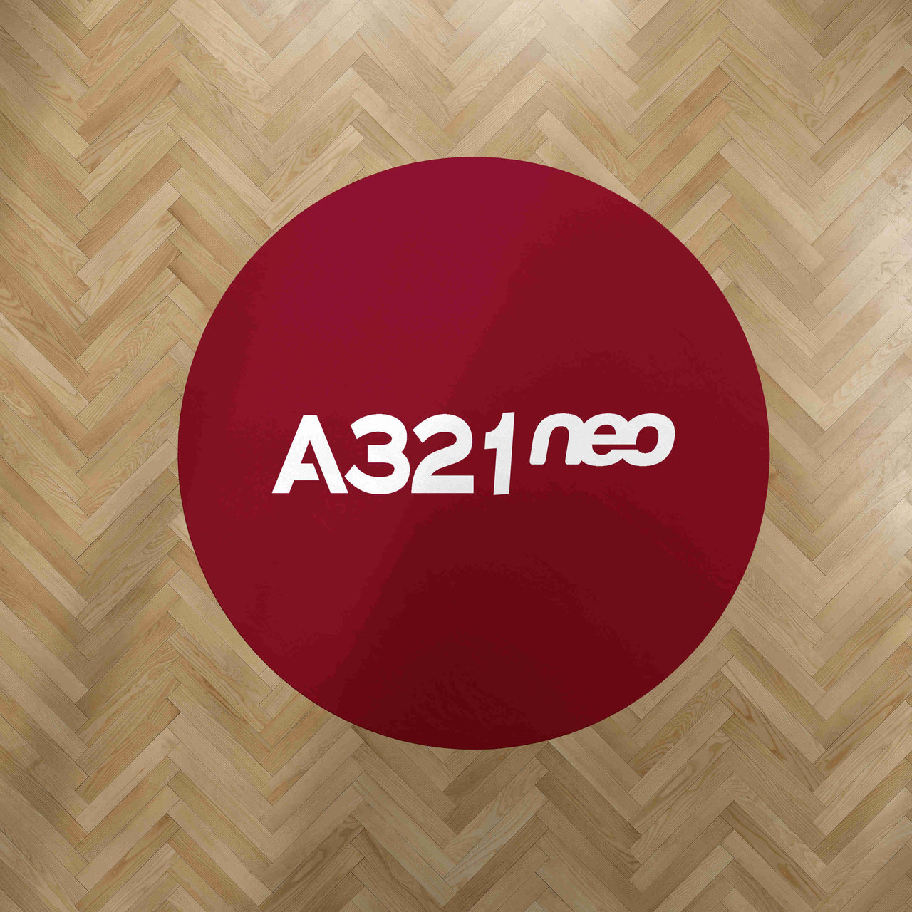 A321neo & Text Designed Carpet & Floor Mats (Round)