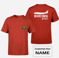 Thumbnail for Boeing 737 Printed Designed Pocket T-Shirts