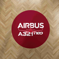 Thumbnail for Amazing Airbus A321neo Designed Carpet & Floor Mats (Round)