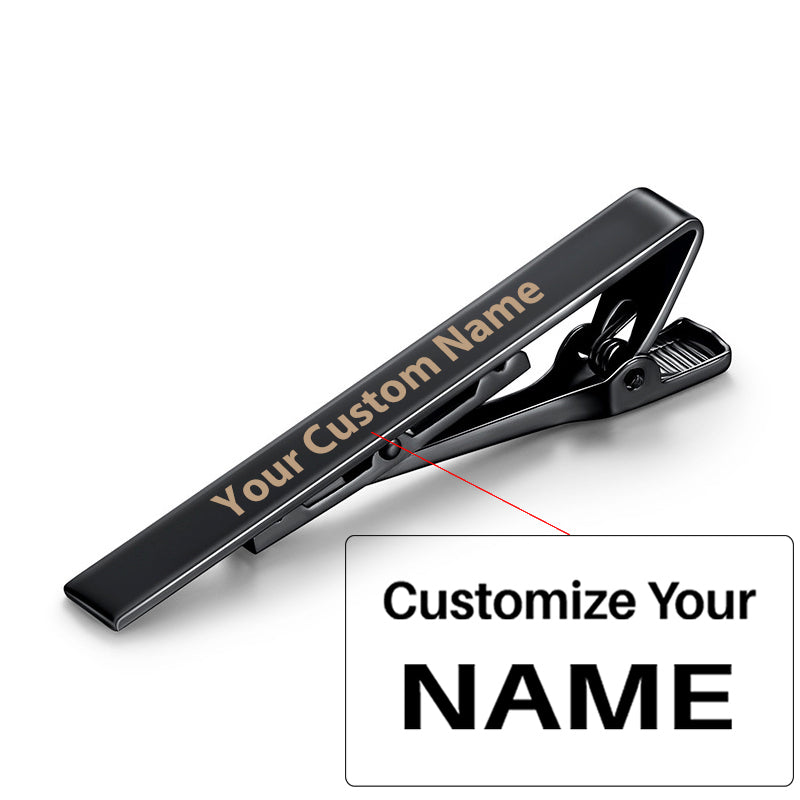 Custom Name Tie Clips