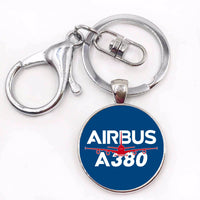 Thumbnail for Amazing Airbus A380 Designed Circle Key Chains