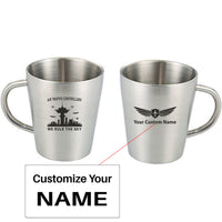 Thumbnail for Air Traffic Controllers - We Rule The Sky Designed Stainless Steel Coffee Mugs