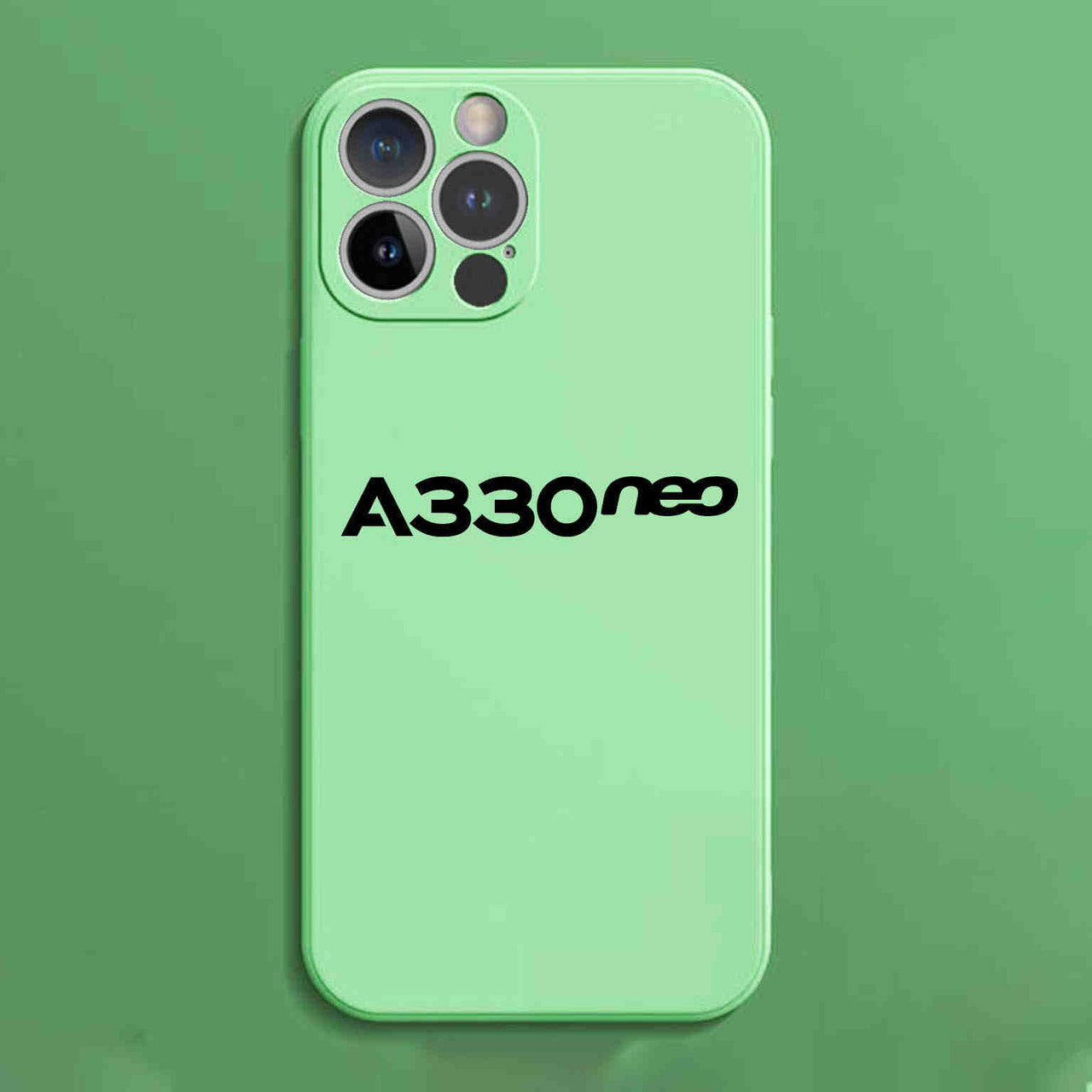 A330neo & Text Designed Soft Silicone iPhone Cases