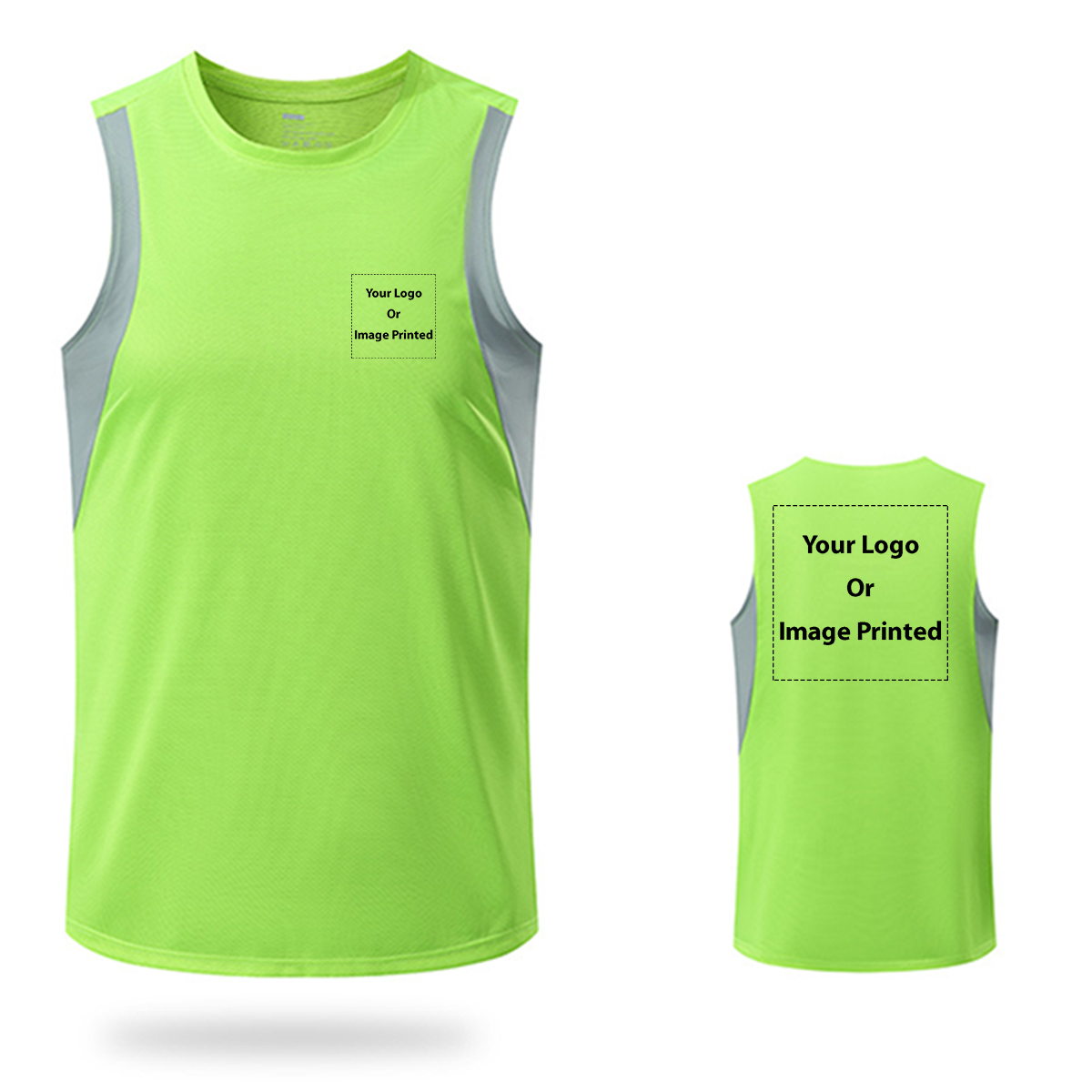 Double-Side ONLY Logos Designed Sleveless Quick Dry Sports Tank Tops