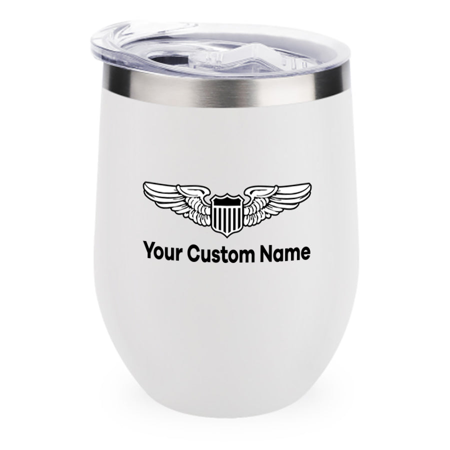 Custom Name (Military Badge) Designed 12oz Egg Cups