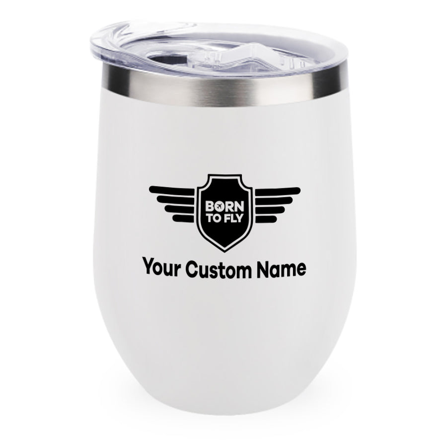 Custom Name (Badge 5) Designed 12oz Egg Cups