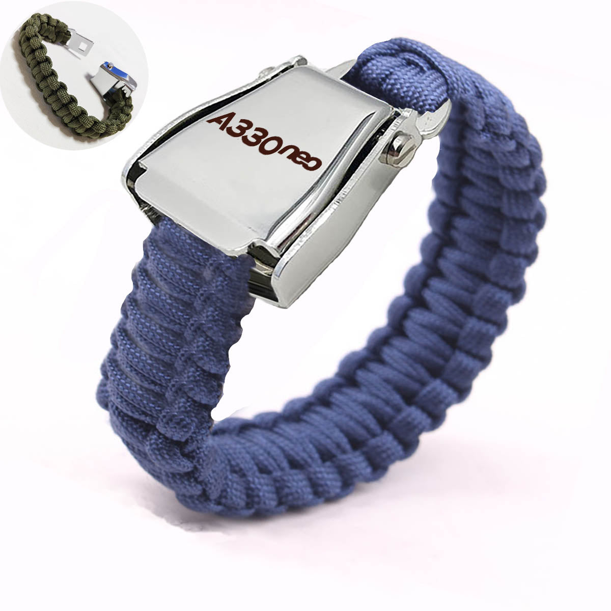 A330neo & Text Design Airplane Seat Belt Bracelet