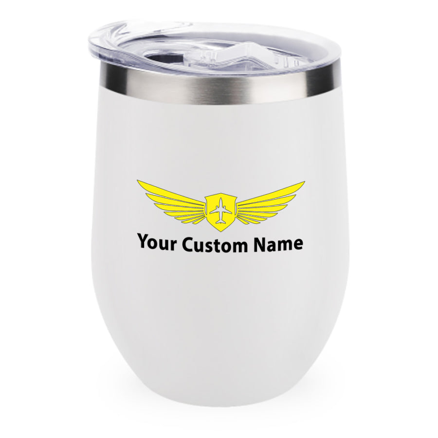 Custom Name (Badge 2) Designed 12oz Egg Cups