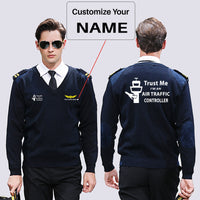 Thumbnail for Trust Me I'm an Air Traffic Controller Designed Wool Pilot Sweaters