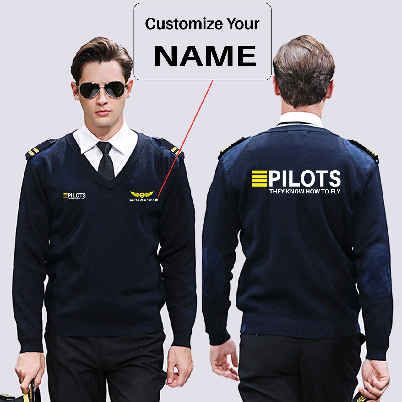 Pilots They Know How To Fly Designed Wool Pilot Sweaters