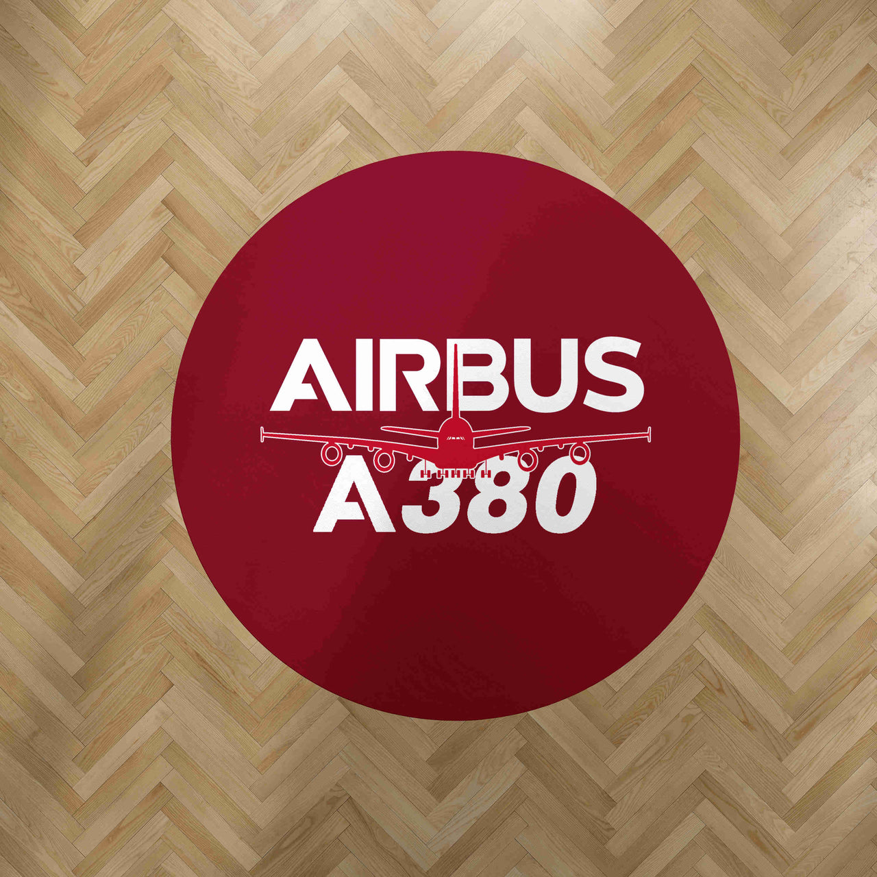 Amazing Airbus A380 Designed Carpet & Floor Mats (Round)