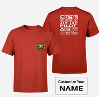 Thumbnail for Airline Pilot Label Designed Pocket T-Shirts