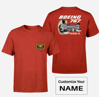 Thumbnail for Boeing 767 Engine (PW4000-94) Designed Pocket T-Shirts