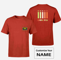 Thumbnail for Colourful Cabin Crew Designed Pocket T-Shirts