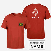 Thumbnail for Keep Calm I'm a Pilot Designed Pocket T-Shirts