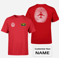 Thumbnail for Aviation Finger Print Double-Side T-Shirts