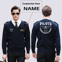 Thumbnail for Pilots Looking Down at People Since 1903 Designed Wool Pilot Sweaters