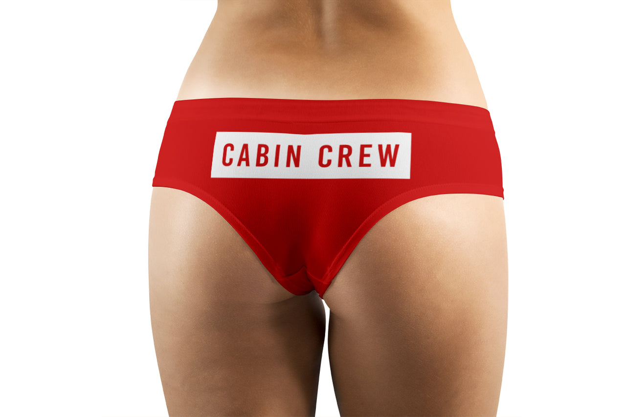 Cabin Crew Text  Designed Women Panties & Shorts