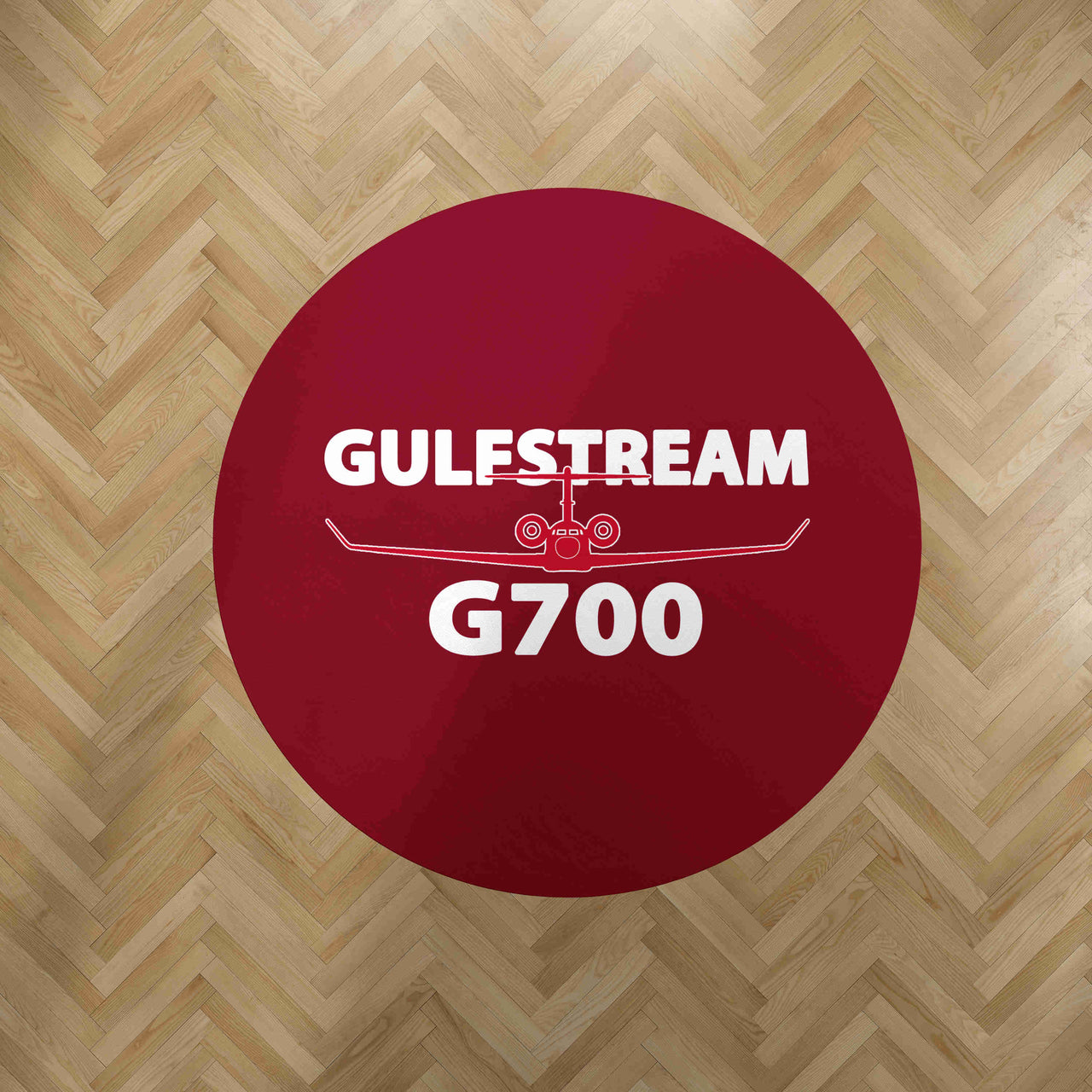 Amazing Gulfstream G700 Designed Carpet & Floor Mats (Round)