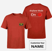 Thumbnail for Airplane Mode On Designed Pocket T-Shirts