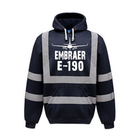 Thumbnail for Embraer E-190 & Plane Designed Reflective Hoodies