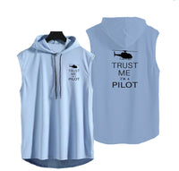 Thumbnail for Trust Me I'm a Pilot (Helicopter) Designed Hooded Tank Tops