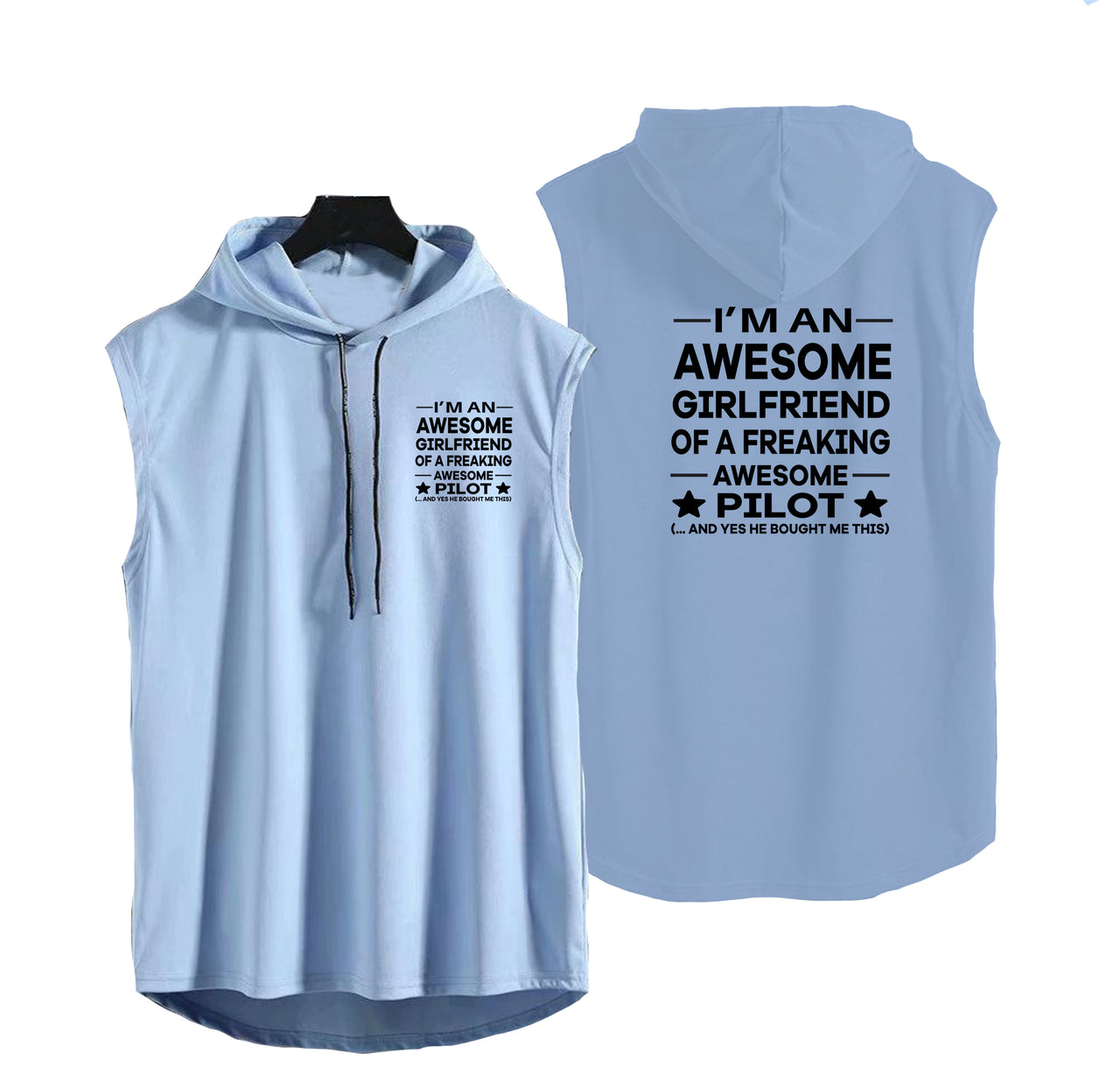 I am an Awesome Girlfriend Designed Hooded Tank Tops