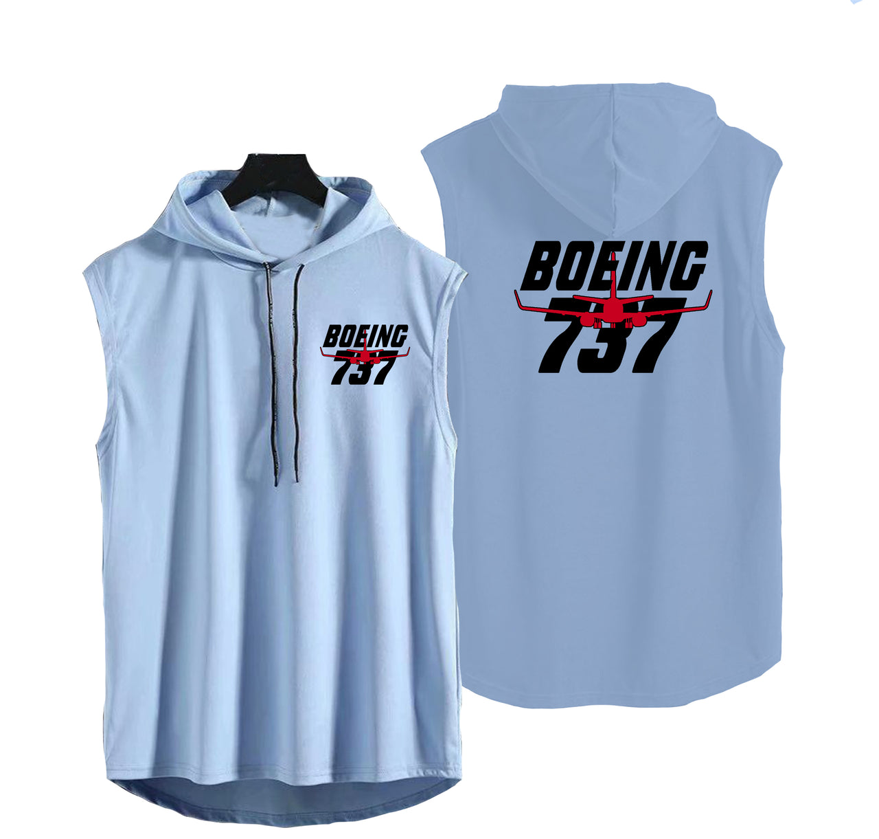 Amazing Boeing 737 Designed Hooded Tank Tops