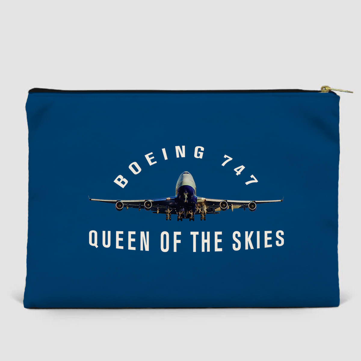 Boeing 747 Queen of the Skies Designed Zipper Pouch