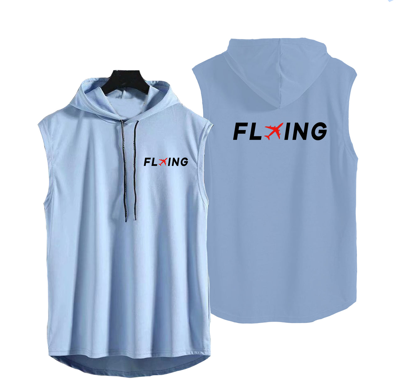 Flying Designed Hooded Tank Tops