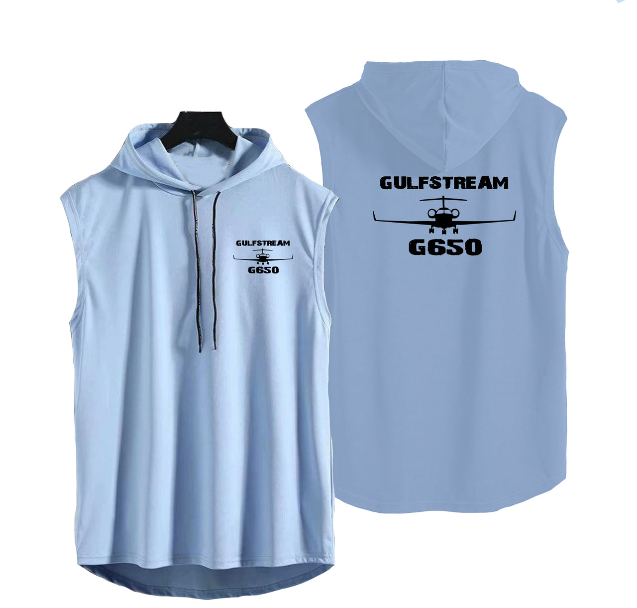 Gulfstream G650 & Plane Designed Hooded Tank Tops