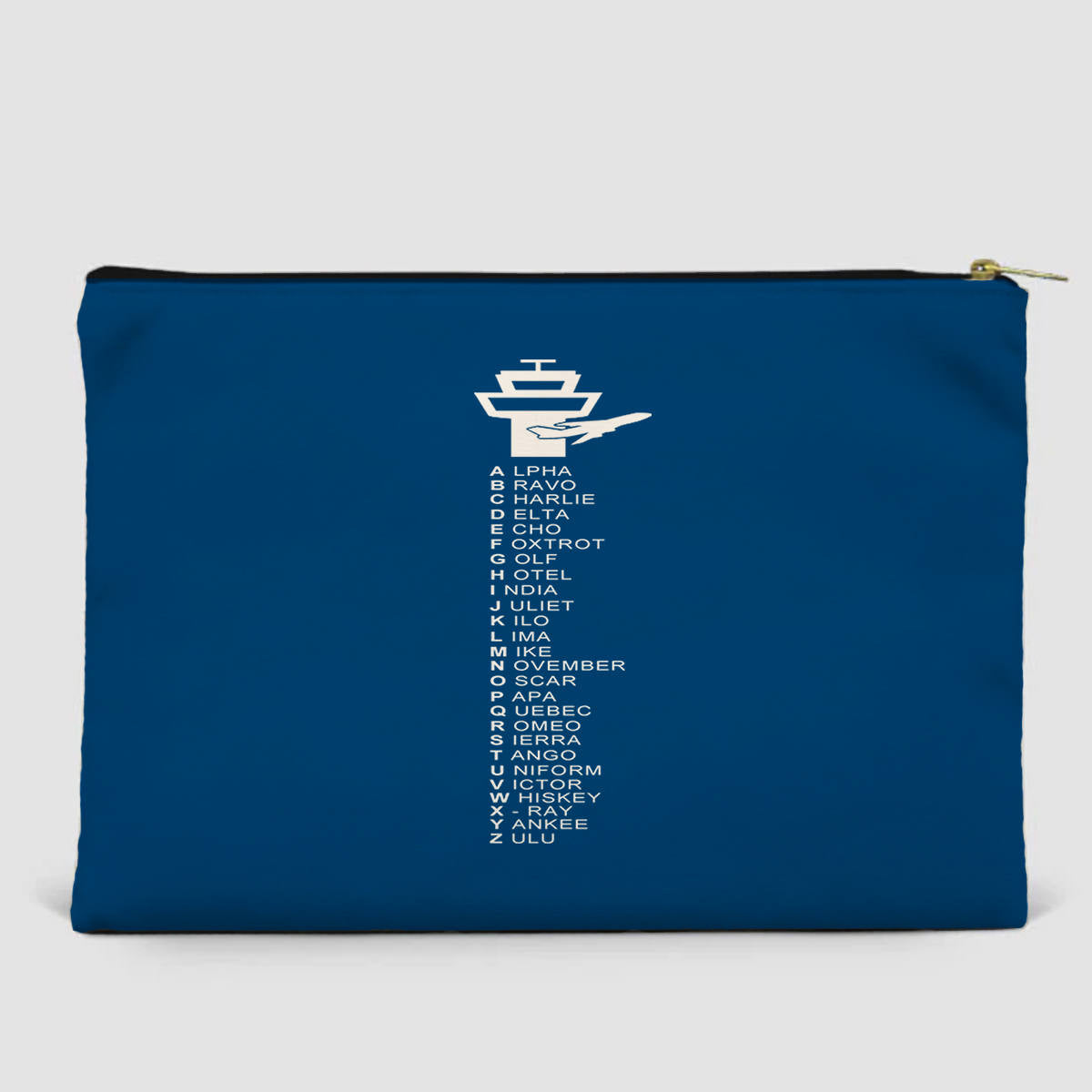 Aviation Alphabet Designed Zipper Pouch