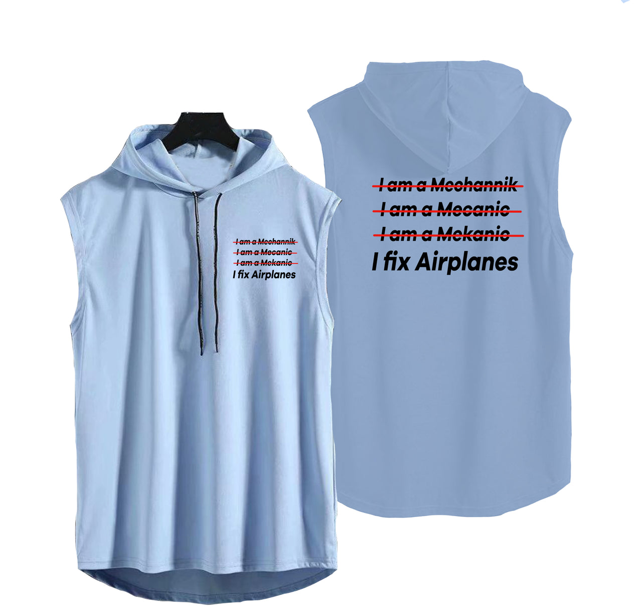 I Fix Airplanes Designed Hooded Tank Tops